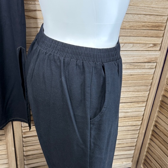 Saint Germain Black Tan Jacket Skirt Pants Vest Exotic Design Vintage Size XL - Picture 10 of 15